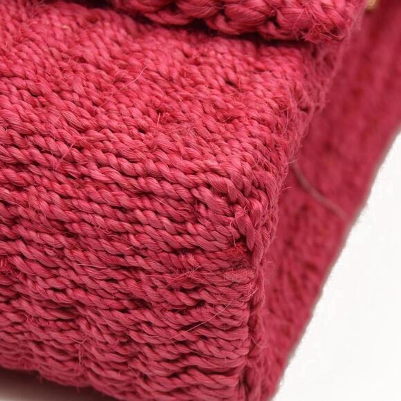 Saint Laurent ﻿Medium Kate Raffia Shoulder Bag Pink Glo - Picture 6 of 15